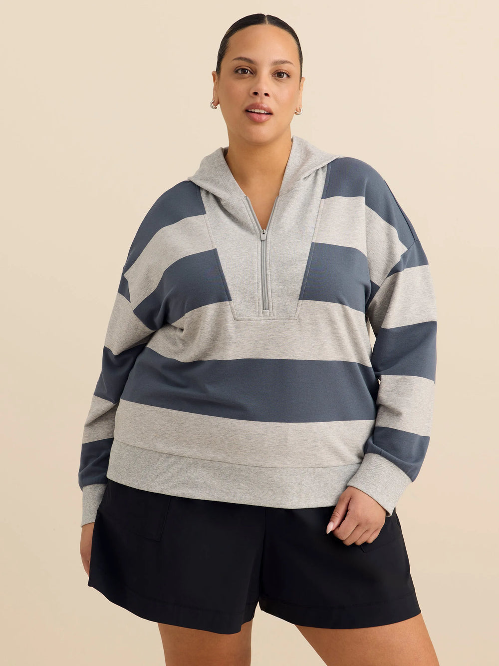 Light grey heather printed