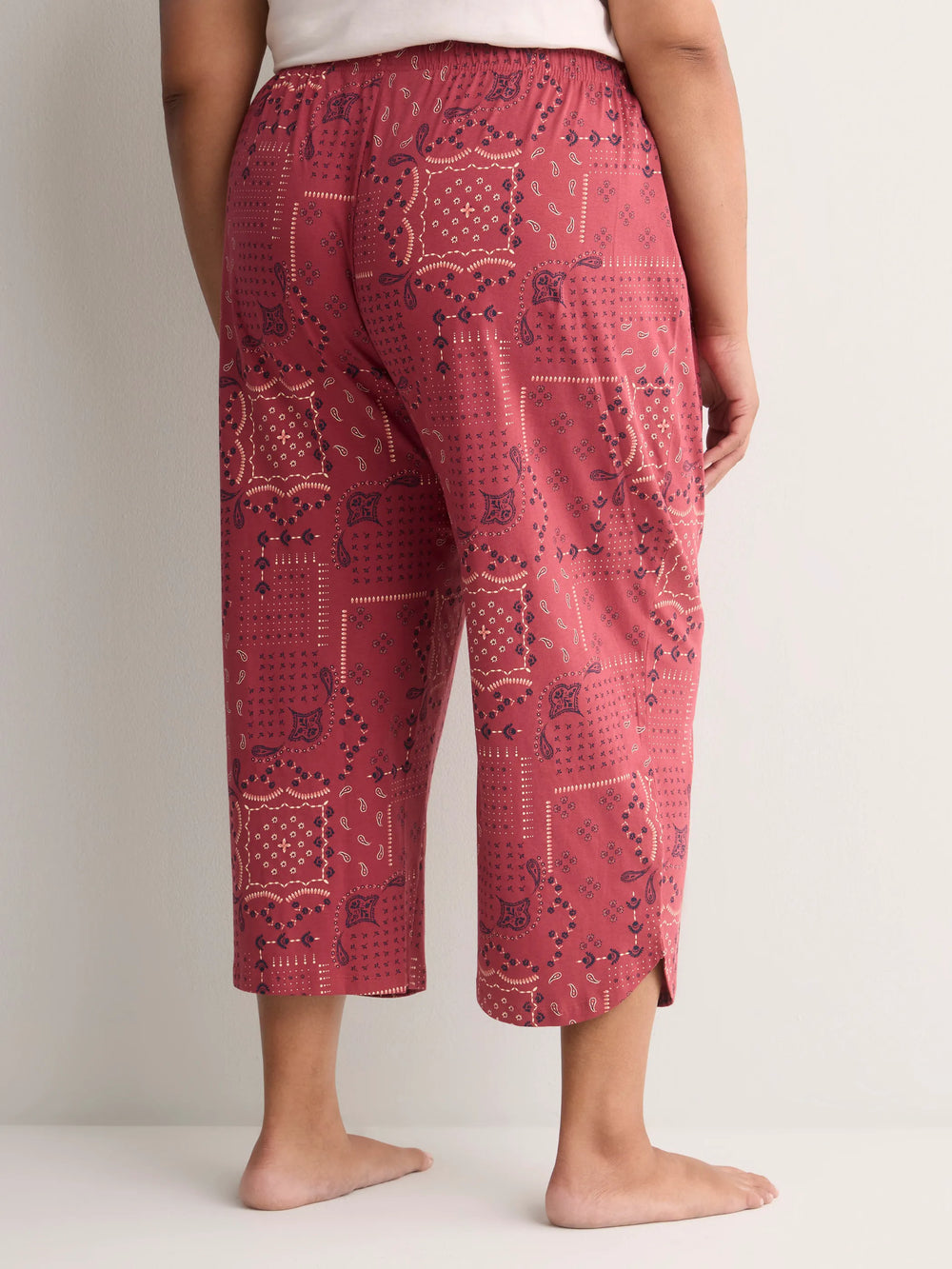 EARTH RED PRINTED