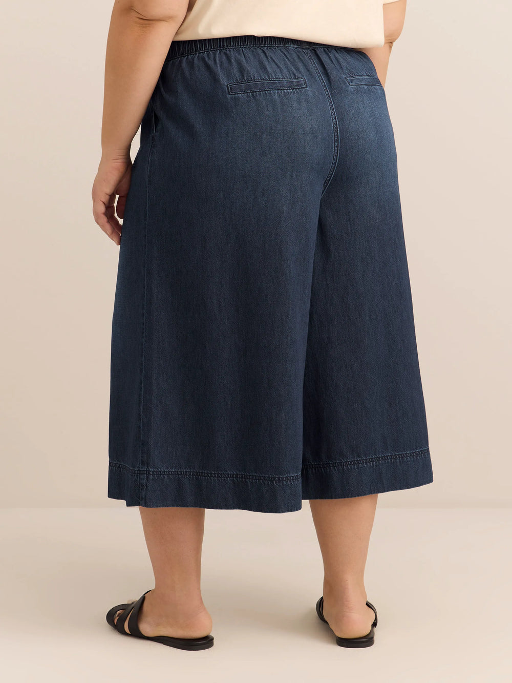 Medium dark blue denim
