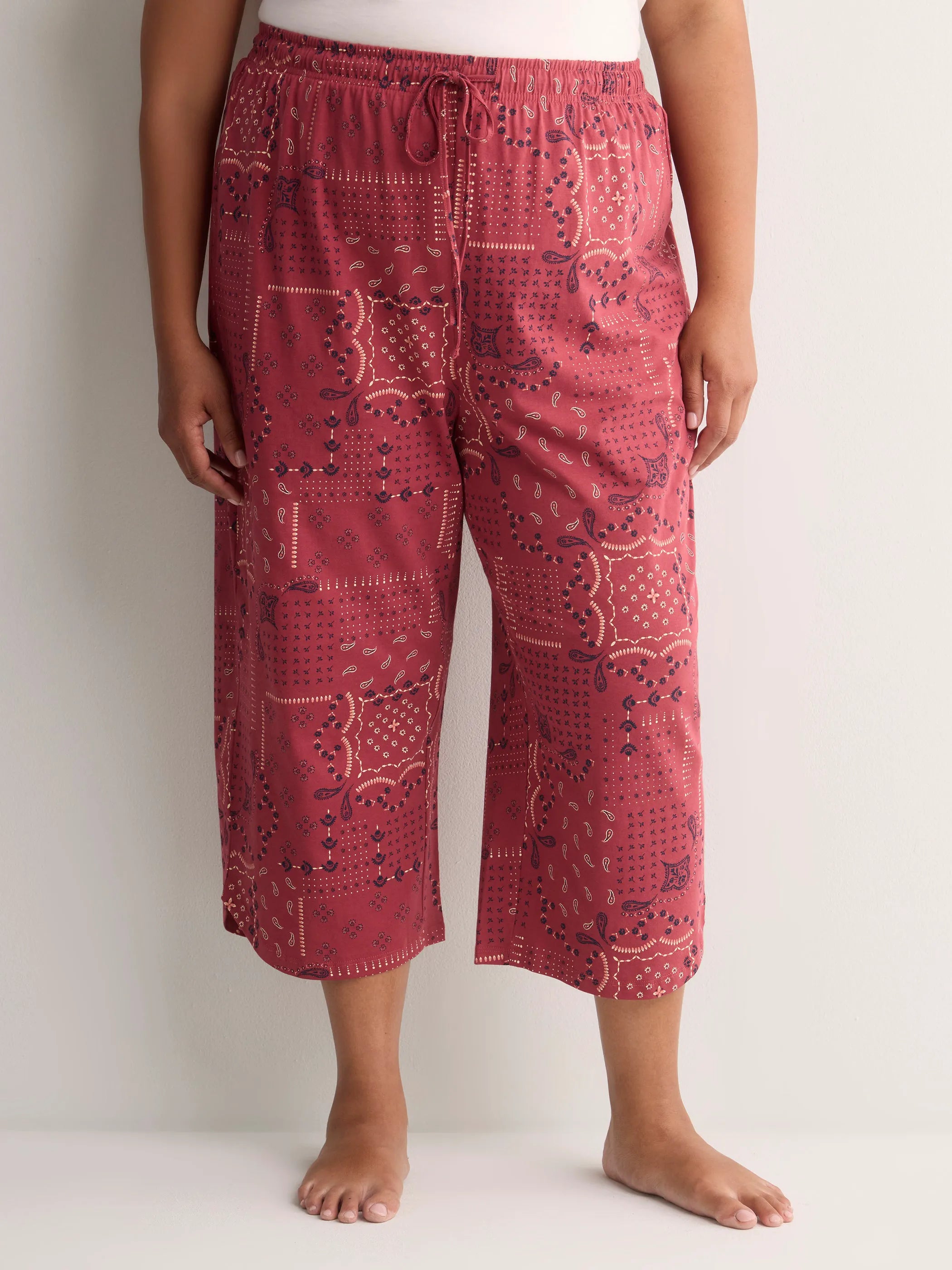 EARTH RED PRINTED