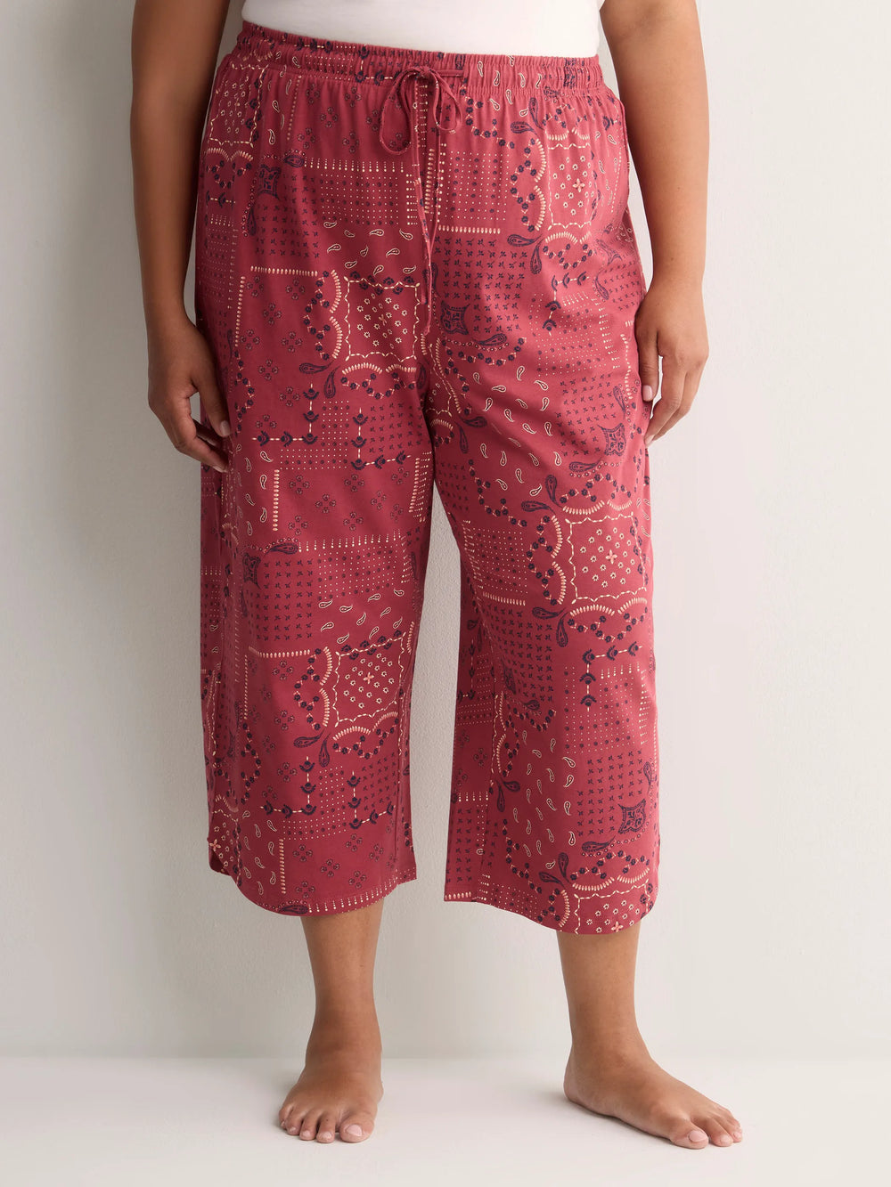 EARTH RED PRINTED