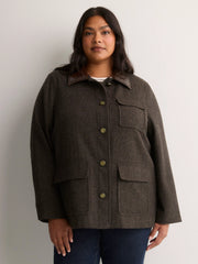 BROWN HERRINGBONE